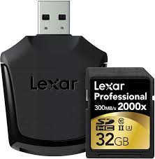 Image of Lexar 32GB SDHC Pro 2000X UHS2 RDR