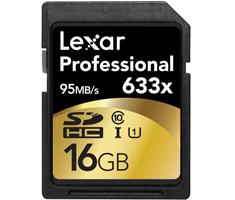 Image of Lexar LSD16GCBEU633 16GB SDHC UHS Class 10 flashgeheugen