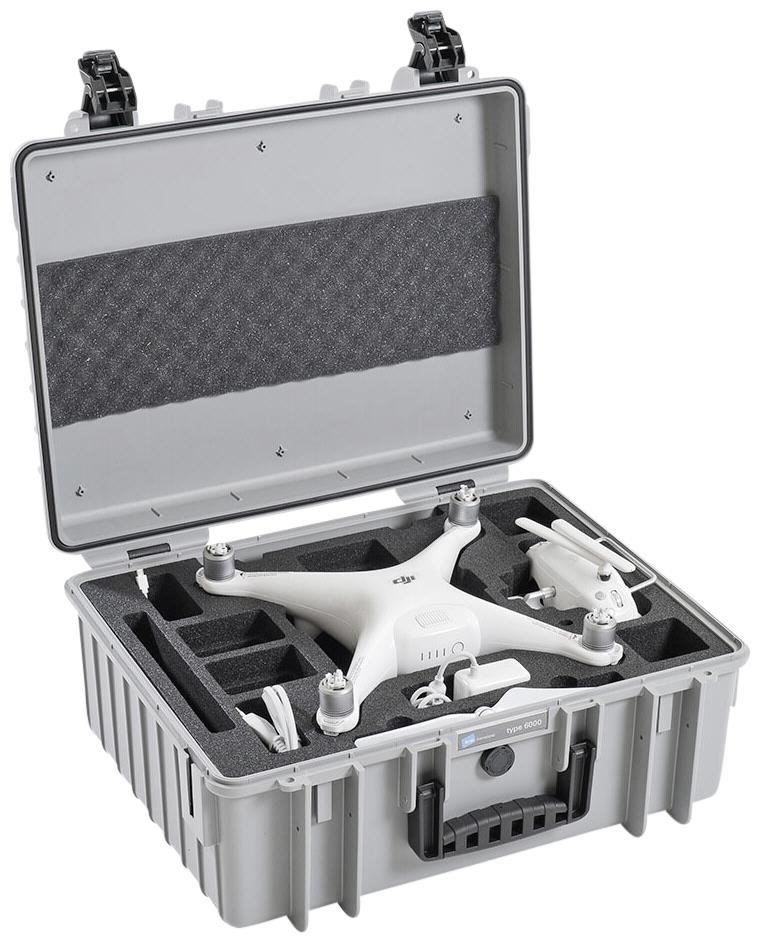 Image of B&W Copter Case Type 6000/G grau mit DJI Phantom 4 Inlay