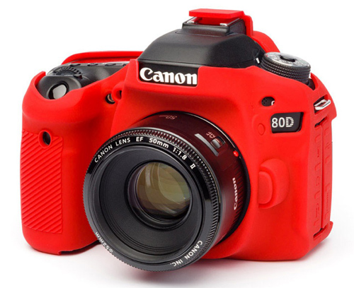 Image of easyCover Cameracase Canon 80D red