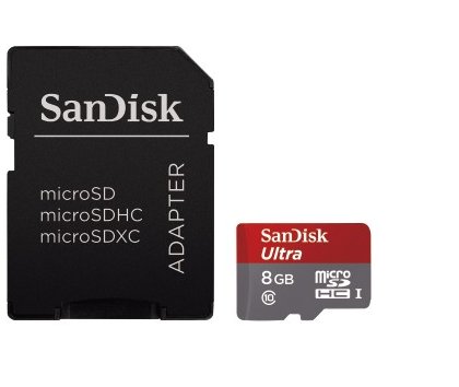 Image of *SanDisk MicroSDHC Ultra Android 8GB 48MB/s CL10 MZ