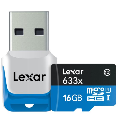Image of Lexar MicroSDHC High-Performance 16GB 633x UHS-I