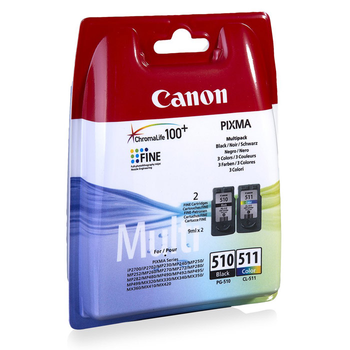 Image of Canon INK CARTRIDGE PG-510 / CL-511 MultiPack