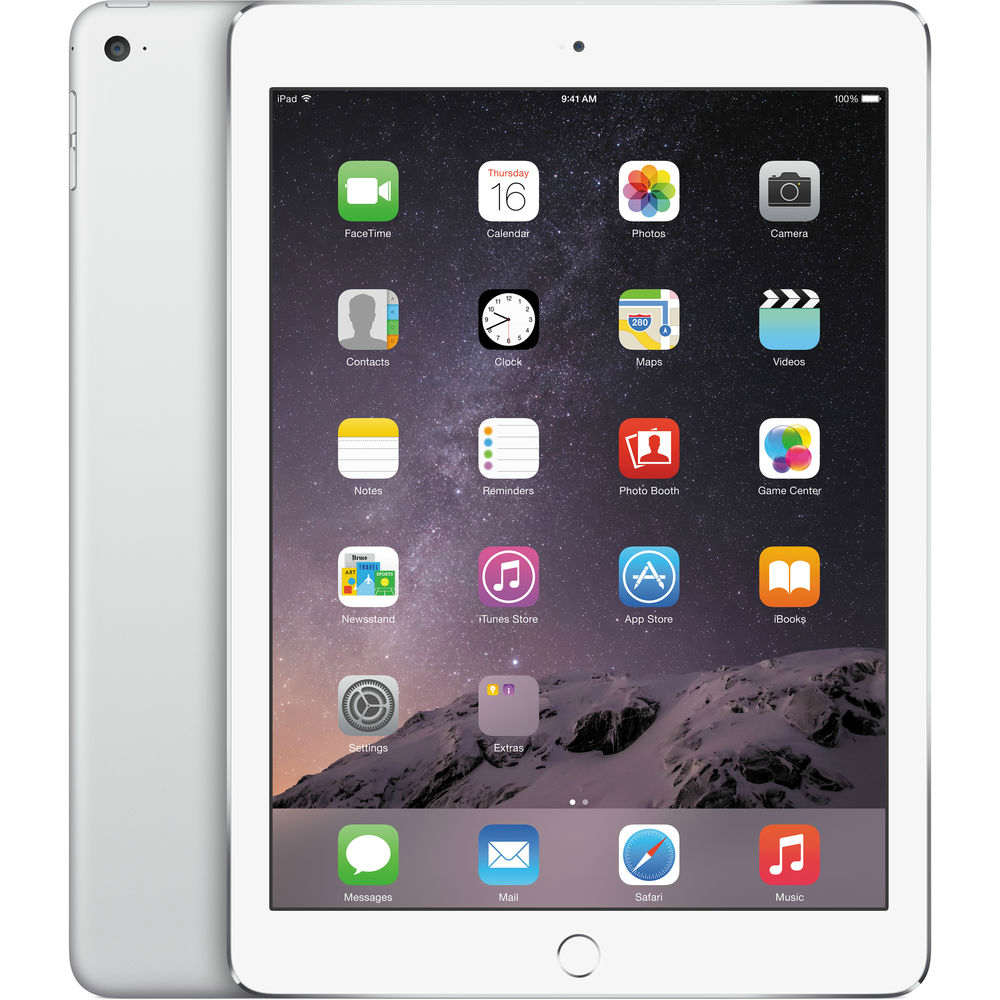 Image of Apple iPad Air 2 Wi-Fi 128GB zilver met 9,7 inch Display (MGTY2FD/A)