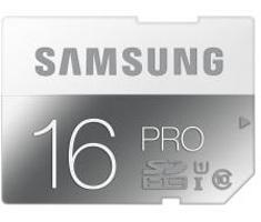 Image of Samsung 16GB, SDHC, Pro 16GB SDHC UHS Class 10 flashgeheugen