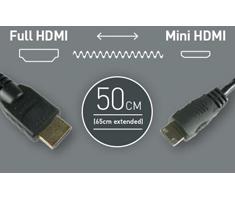 Image of Atomos Coiled Mini HDMI to Full HDMI (50-65cm)