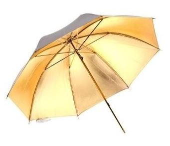 Image of Bresser Paraplu goud/zilver 83cm wisselbaar