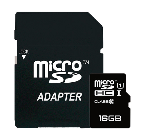 Image of Ricoh MicroSDHC 16GB Class 10 + Adapter