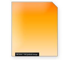 Image of 84dot5mm 84.5mm full gradual orange kleurverloopfilter classic