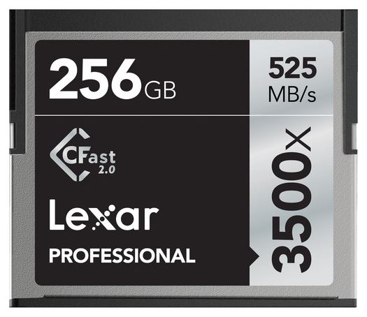 Image of Lexar CFast 2.0 Professional 3500x 256GB