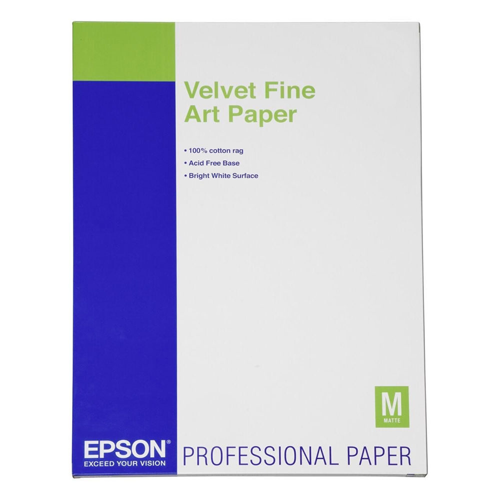 Image of Epson S042096 Velvet Fine Art Paper A2 260g 25 vel