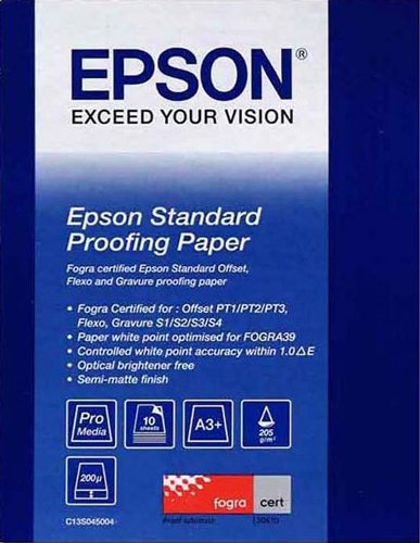 Image of Epson S045005 Standard Proofing Paper A3+ 205g 100 vel