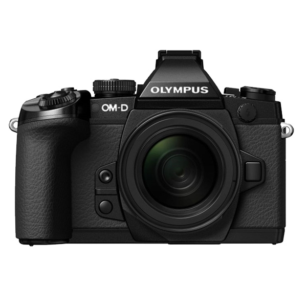 Image of Olympus E-M1 systeemcamera Zwart + 12-50mm
