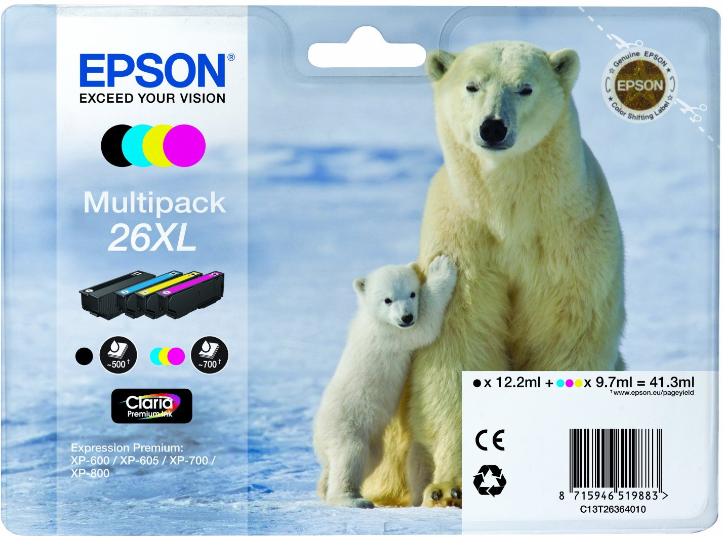 Image of Epson 26XL (C13T26364010) - Multipack