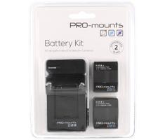 Image of PRO-Mount Battery Kit incl. 2x accu voor GoPro Hero3+