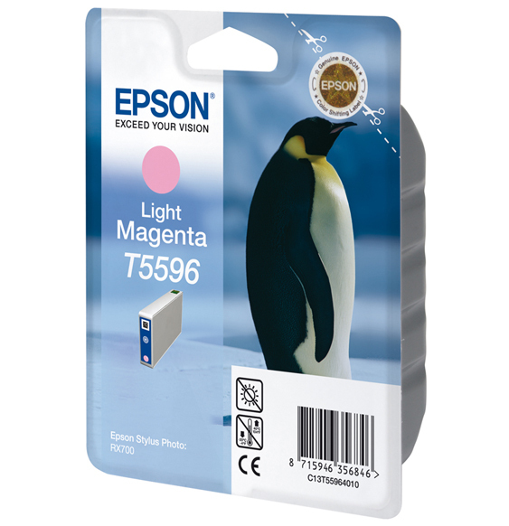 Image of Epson Cartridge Pinguin T5596 blister (licht magenta)