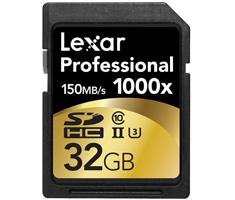 Image of Lexar 32GB SDHC Pro 1000X UHS2