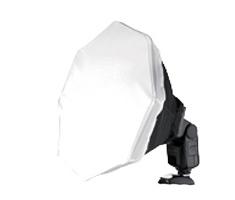 Image of Falcon Eyes Octabox Zilver FGA-OB30S 30 cm voor Speedlite Camera Flitser