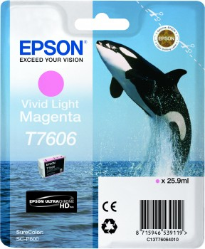 Image of Epson Cartridge Orka T7608 blister (vivid licht magenta)