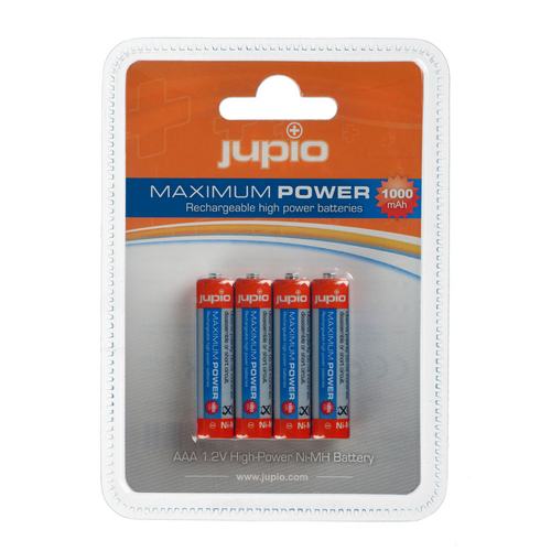 Image of Jupio AAA batterijen 1000mAh - 4 stuks