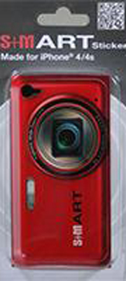Image of DigiEtui S+MART Fotosticker D ROOD, voor iPhone 4/4S