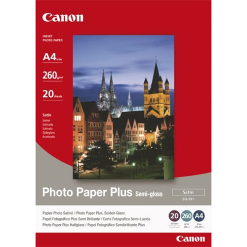 Image of Canon Foto Papier SG-201 Semi-Gloss (Satin) 20 sheets A4