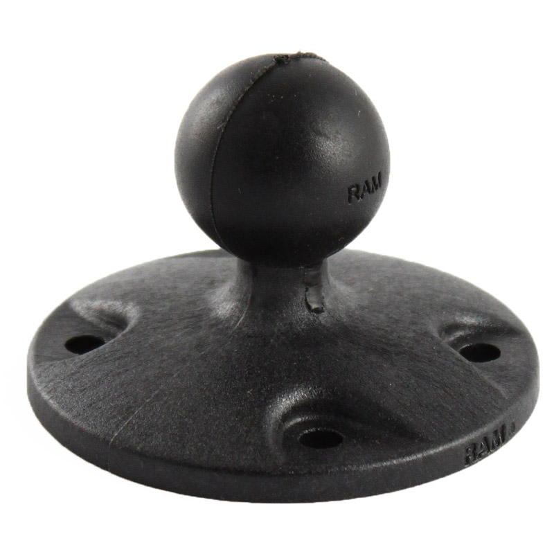 Image of Ram RAP-B-202U 2.5 inch Composite Round Base with the AMPs Hole Pattern & 1 inch Ball