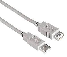 Image of Hama 30619 Kabel USB Verl. A-a 1.8m Ve=10