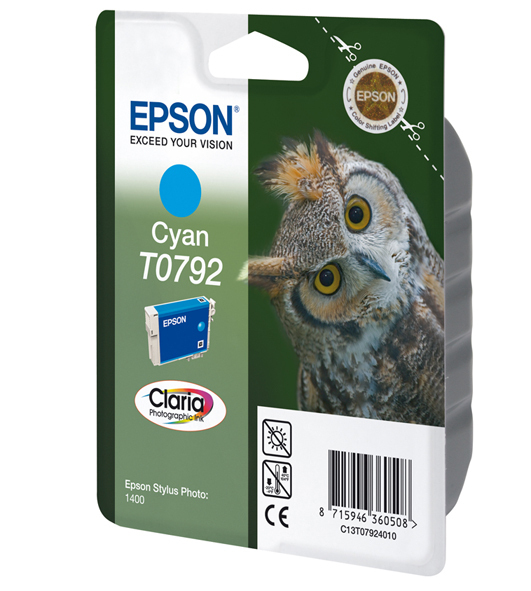 Image of Epson Cartridge Uil T0792 blister (cyaan)